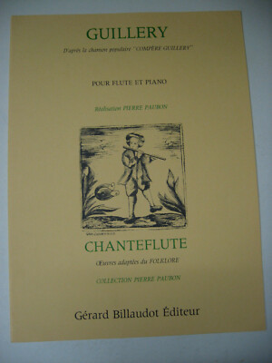 Guillery D'apres la chanson populaire Compere Guillery Flute & Piano Sheet Music