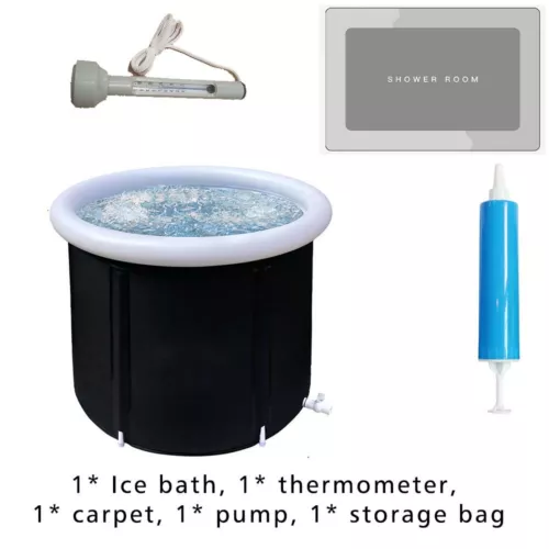 Portable Ice Bath Tub for Athletes Cold Water Therapy Hot Tub Folding Bathtub AU - Picture 13 of 15
