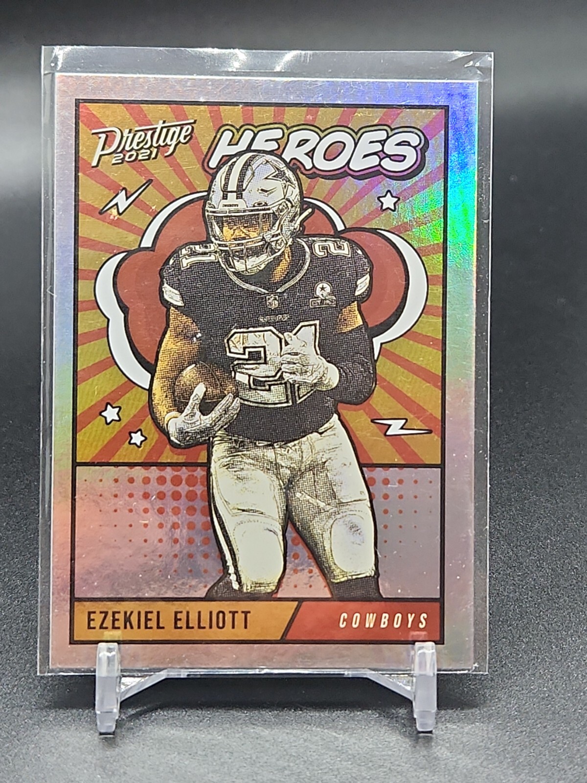 Ezekiel Elliott Heroes 2021 Prestige Football Dallas Cowboys