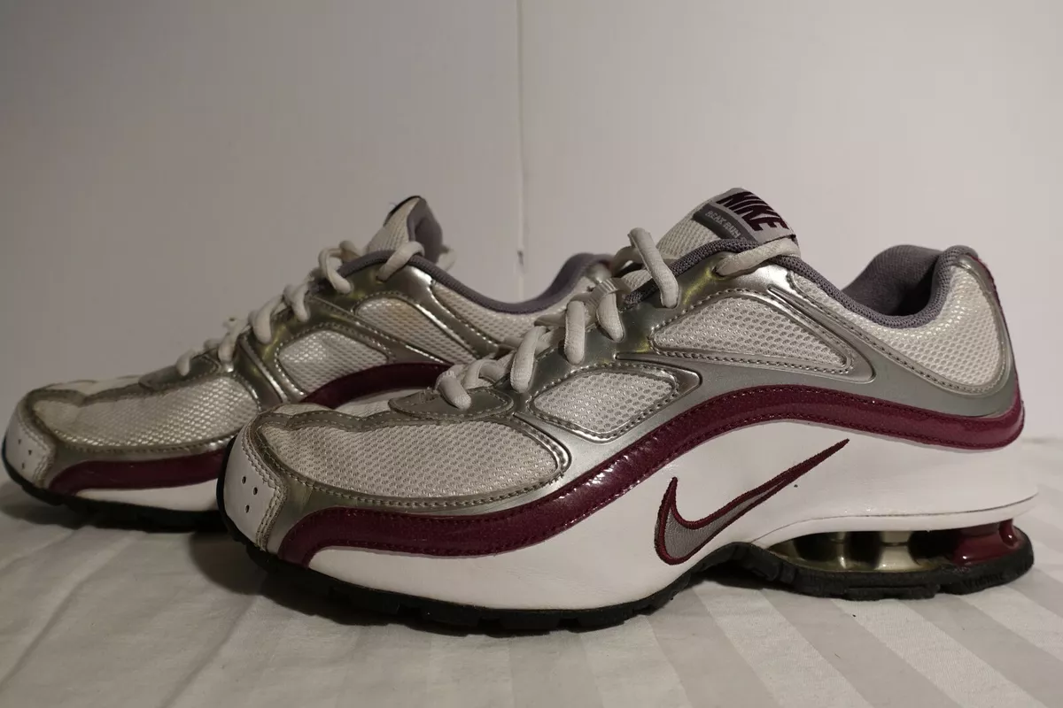 Women s Nike Reax Run 5 White Silver Purple Running Shoes 407987