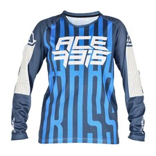 Acerbis Maillot MX Moto Cross Offroad J-Windy Five Enfant Vented Bleu/Blanc
