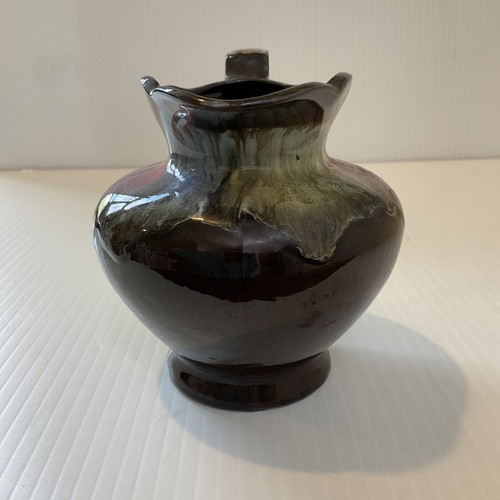 Drip Glaze Pitcher Or Creamer- lookout mountain Tennessee engraved 4"tall - Picture 2 of 6