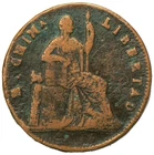 1860 Mexico 1/4  Real Copper KM#344 Chihuahua #11142