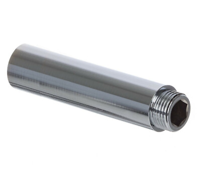 Chrom Brausearmverlängerung feste Länge 1/2'' x 100 mm Stecker auf Buchse Verbinder