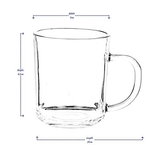 4 tazas de café transparentes de vidrio con leche capuchino tazas de té bebida de chocolate caliente 200 ml - Imagen 3 de 3