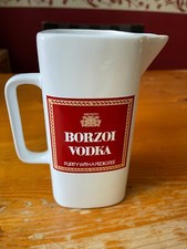 BORZOI  VODKA - Wasserkrug  aus Keramik, Großbritannien, VERY VINTAGE 