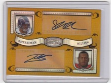 2007 Bowman Sterling Dual Autograph Merriman Patrick Willis RC 160/250