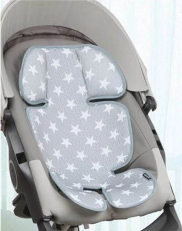 MANITO Comfort Cochecito Infantil Cochecito Cubierta de Asiento de Coche Forro Cojín Cool Malla 3D GR Foto 3 de 4