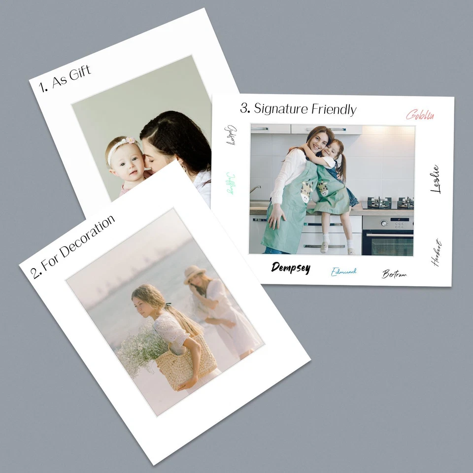 Alfombrillas blancas 11x14 mate para fotos de 8x10 sin ácido (elige tu opción) Foto 4 de 4