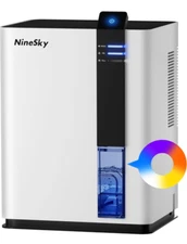 NineSky Dehumidifier, 98oz 800 sq ft Auto Shut Off 5 Colors LED Light