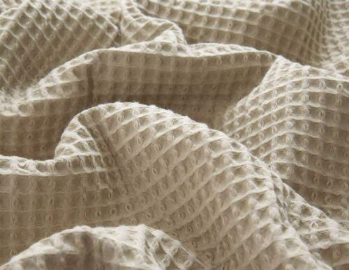 HONEYCOMB WAFFLE Weave Throw Fringed Blanket 100% Cotton Luxury Sofa Bed Covers - Picture 16 of 28