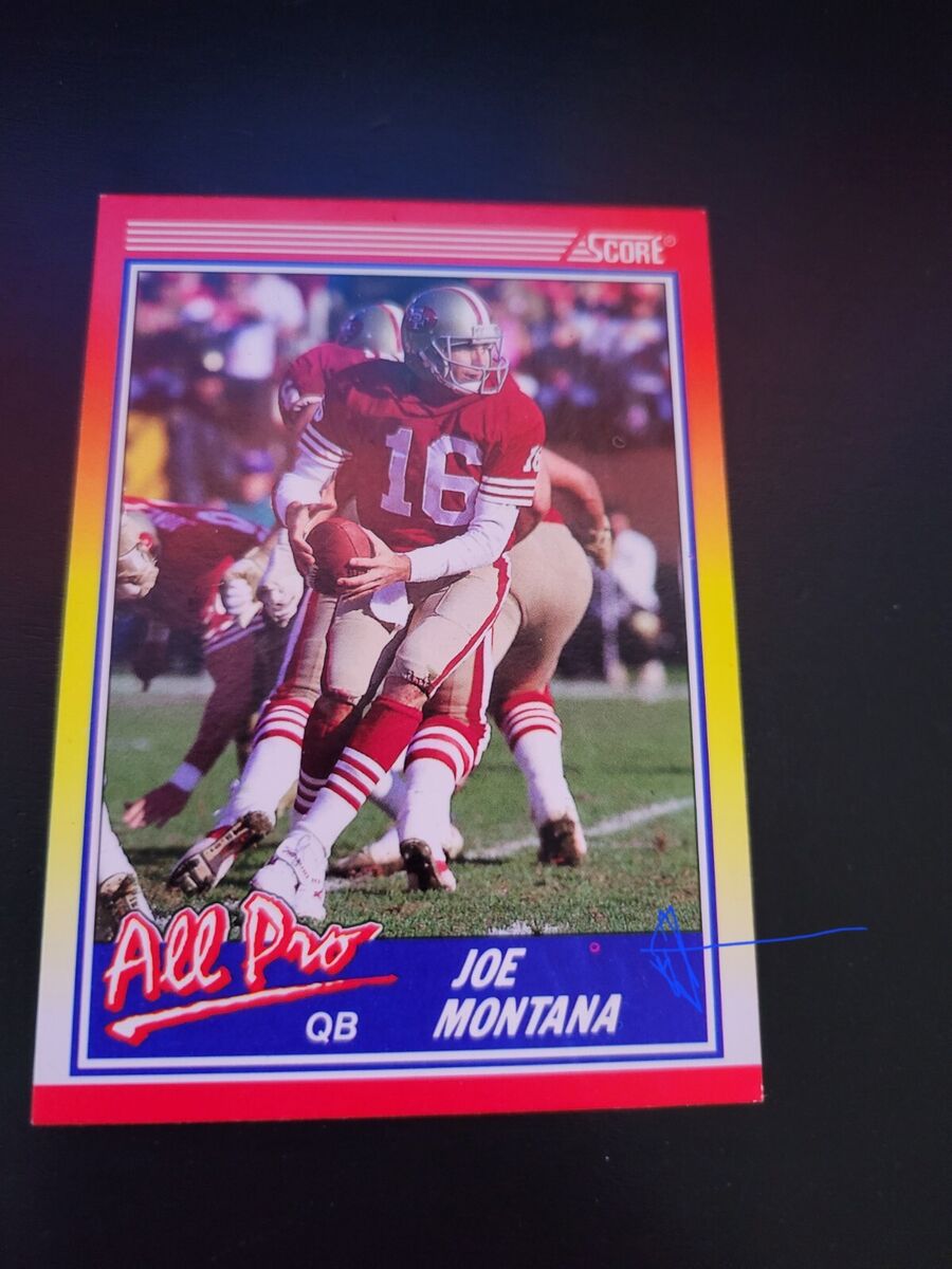 JOE MONTANA ALL PRO RED DOT ERROR CARD 1990 SCORE #582 SUPER JOE MONTANA ALL PRO RED DOT ERROR CARD 1990 SCORE #582 SUPER