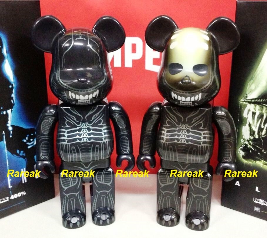 Medicom Bearbrick 20th Century Fox The Alien & Warrior Medicom Bearbrick 20th Century Fox The Alien & Warrior