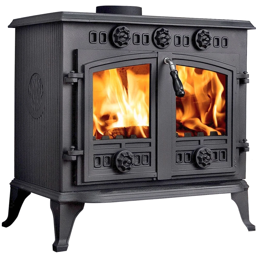 12KW Traditional Cast Iron Wood Burning Stove MultiFuel WoodBurner Log  Burner | eBay