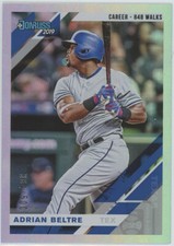 2019 Donruss Career Stat Line #80 Adrian Beltre Rangers 364/500