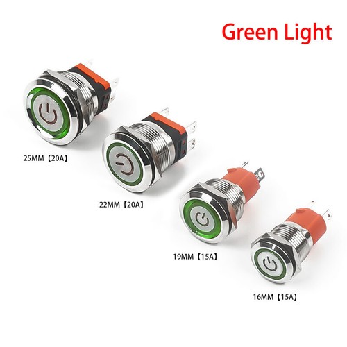 IP66/IP67 LED Illuminated ON / OFF POWER Button Switch 12mm 16mm 19mm 22mm 25mm - Picture 20 of 23