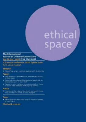 Ethical Space Vol.16 Issue 1, Brand New, Free shipping in the US