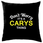 Non Ansia It's A Carys Cosa ! Cuscino Cognome Personalizzato Nome Famiglia Cover