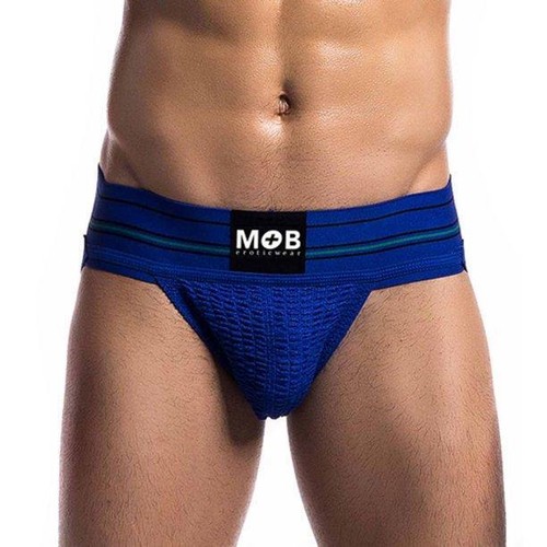 INTIMO JOCKSTRAP NAVY DA UOMO 3 POLLICI VITA CINTURINO JOCK DA UOMO SUPPORTO ATLETICO - Foto 1 di 3