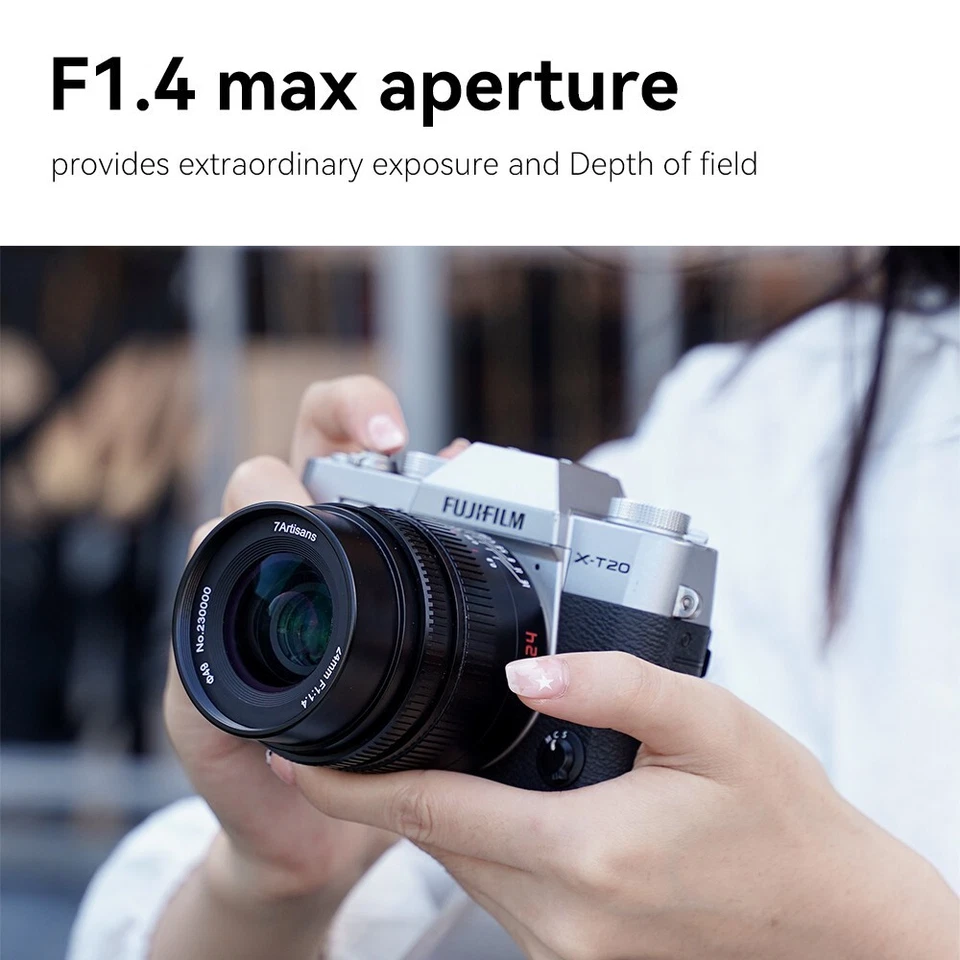 7artisans 24mm F1.4 APS-C Large Aperture Humanities Primes Lens For Fuji X Mount - Image 4 of 4