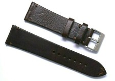 23mm Brown Genuine Leather Classic Style Men Replacement Watch Band Handmade
