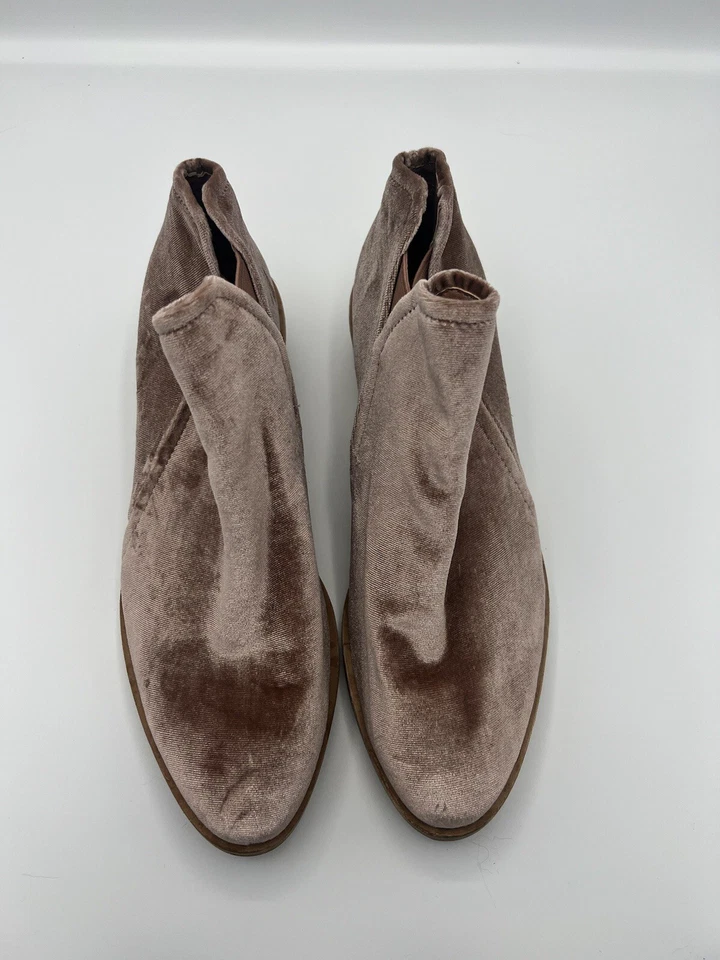 Dolce Vita Tay Ankle Boots Women 7 Pink Rose Velvet Romantic Fairy Coquette 2056 - Image 3 of 4