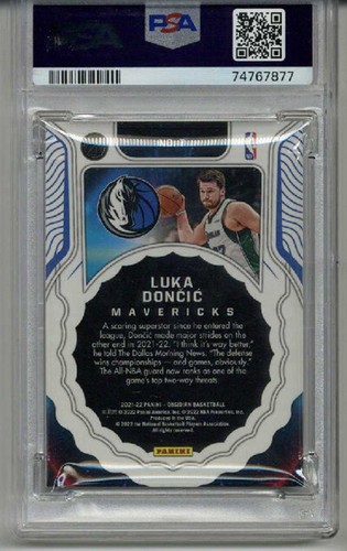 2021 PANINI OBSIDIAN SUPERNOVA E/E RED FLOOD #7 LUKA DONCIC PSA 10 LOW POP 1 - Picture 2 of 2