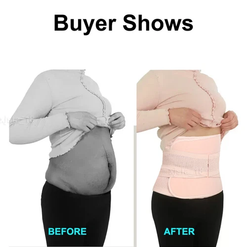 Postpartum Belly Band C Section Belly Wrap Abdominal Binder Girdle Tummy Tuck US - Picture 10 of 29