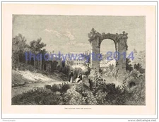 Palatine from the Aventine, Rome, Italy, Book Illustration (Print), c1870
