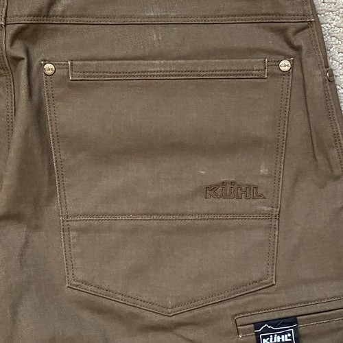 KUHL Rydr Pant 30x34 Full Fit Vintage Patina Dye Twill Stretch Dark Khaki NWT - Picture 8 of 17