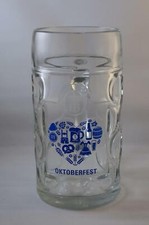 Hofbräu München Oktoberfest Bierkrug, 1 Liter, Glaskrug, Bier, Kneipe, Neu