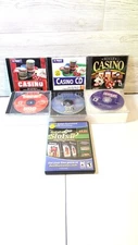 Lot of 7 CD - ROM Games Casino, Cards, Slots.