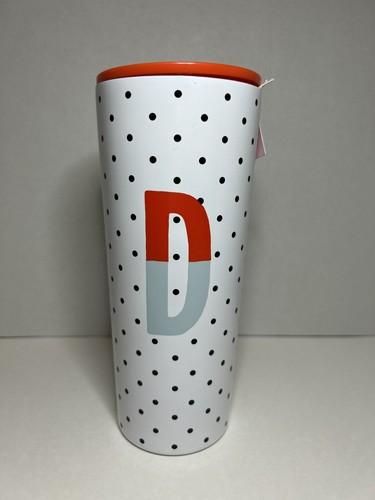 Kate Spade 24 oz Polka Dot Monogram D Sparks Of Joy Travel Tumbler NEW! - 第 1/5 張圖片