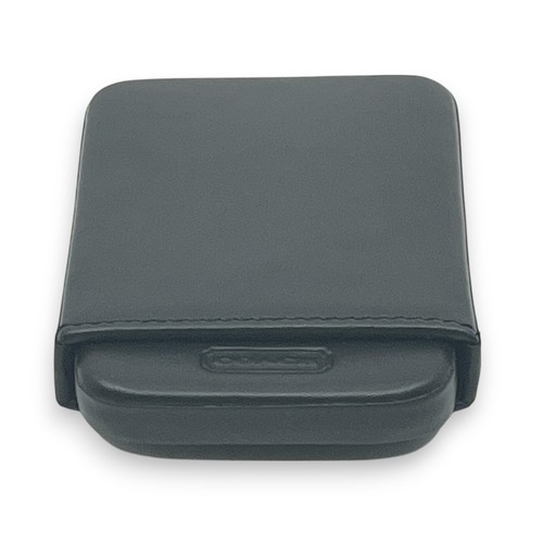 Coach Structured Business Card Holder 4568 Black Leather w/ Box - Picture 19 of 23