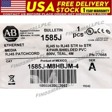 NEW Allen Bradley 1585J-M8HBJM-4 Ethernet Patchcord AB