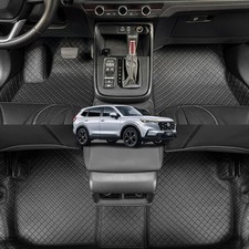 EKR Custom Floor Mats for Honda CRV 2017-2022, Front  2nd Row Luxury Car Flo...
