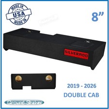Chevy Silverado 2019 - 2026 Double Cab 8" Dual Subwoofer Enclosure Speaker Box