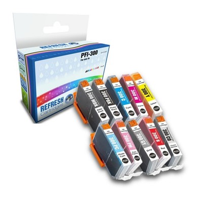 Refresh Patronen Value Pack PFI-300 Tinte kompatibel mit Canon Druckern