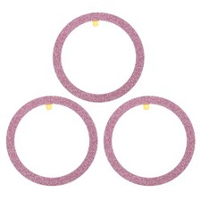 55x1mm ODxT Glitter Universal Wireless Metal Ring Sticker, 3 Pack, Pink Red