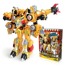 DinoCore Ultra D-Buster Tyranno Dino 5-in-1 Transforming Robotic Action Figure