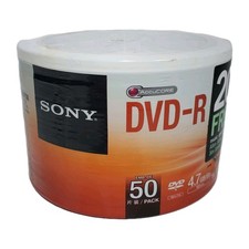 Sony AccuCORE DVD-R 50 Pack 4.7GB 120min 16x Spindle Blank Optical Media Discs