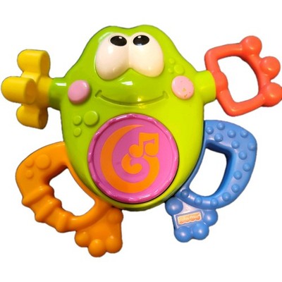 Fisher-Price Go Baby Go Silly Sounds Frog Toy W4121 Twist Push Pull Slide 6 mo+