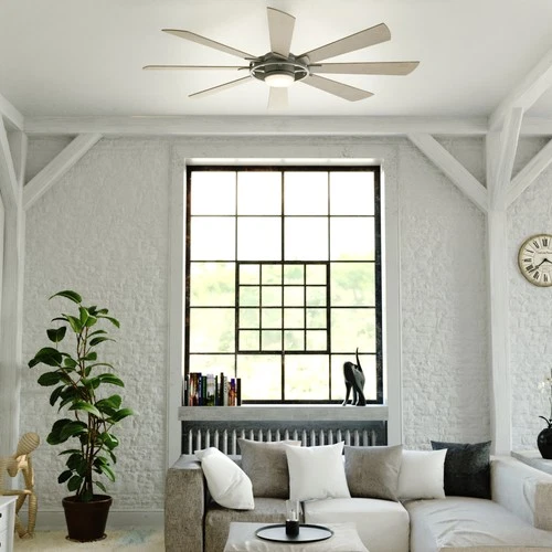 Vaxcel Lighting F0113 Burlington 68" 8 Blade Indoor / Outdoor - Grey - Picture 8 of 12