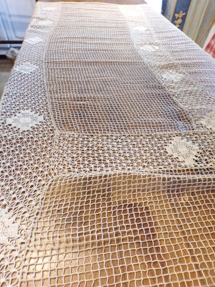 Dessus de lit ancien - En Filet - Photo 3/4