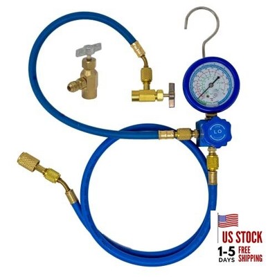  Complete R290 and R600A Charging Manifold Hose LeakSaver_R290R600AHoseGauge