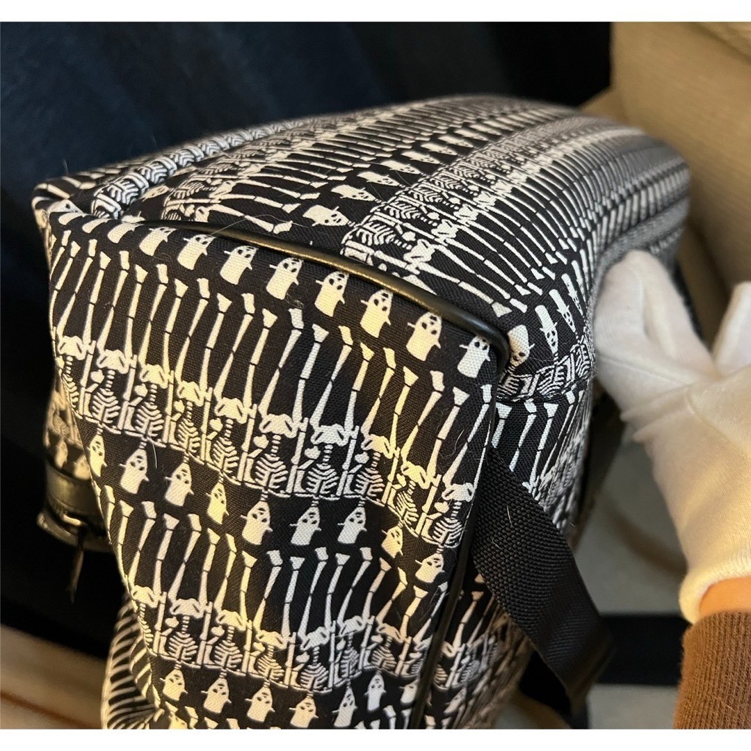 Authentic SAINT LAURENT Skull Pattern Canvas Back… - image 17