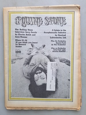 Rolling Stone Magazine Issue #100 January 20, 1972 Jerry Garcia