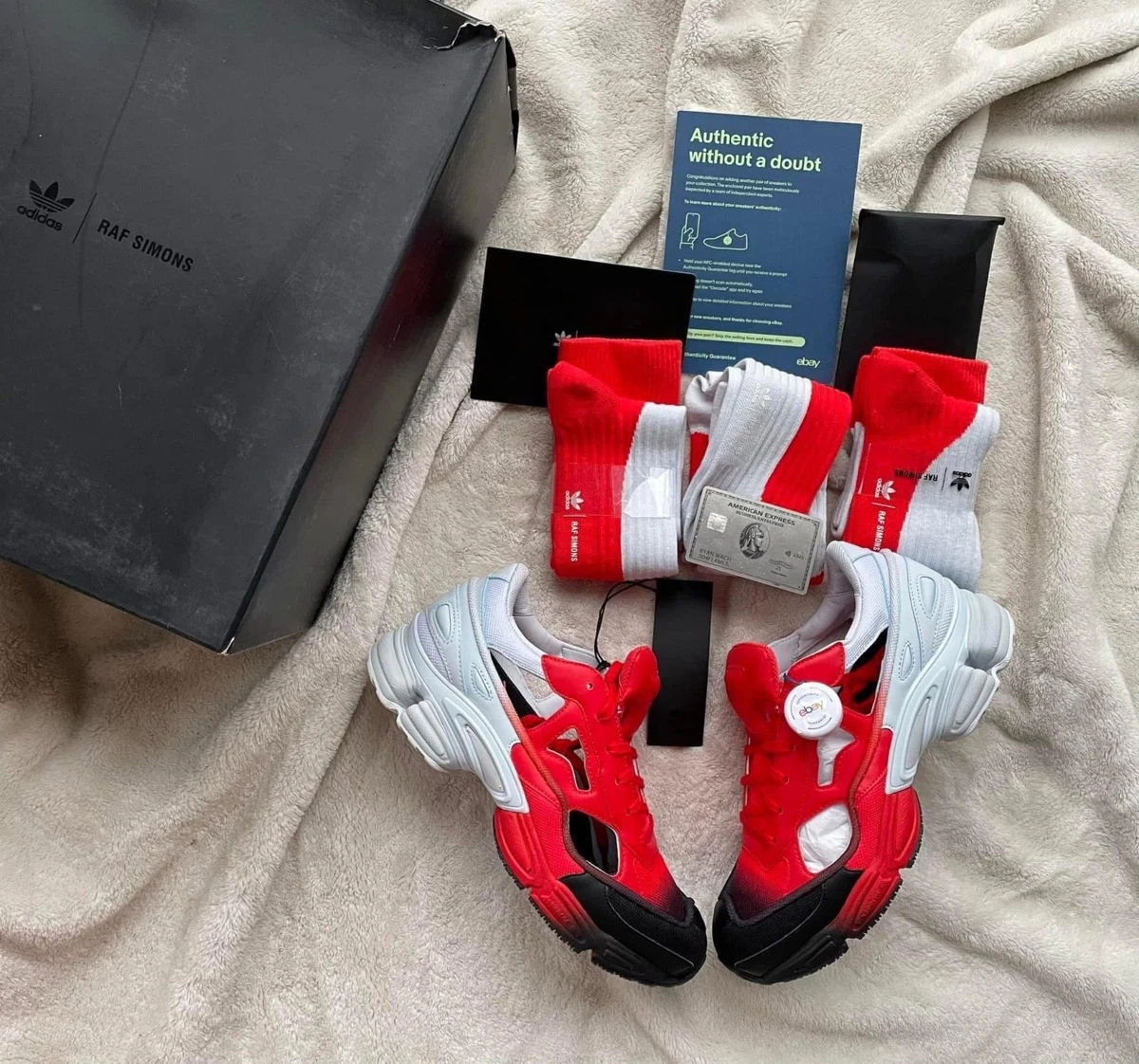 adidas Raf Simons x Replicant Ozweego Scarlet Red for Sale