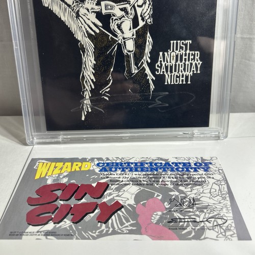 Sin City: Just Another Saturday Night #1/2 Reprint CBCS 9.6 Frank Miller Signed - Picture 3 of 6