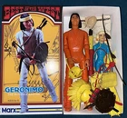 Marx Johnny West Adventure Orange JWA Geronimo W/box, Yellow Accessories & Josie